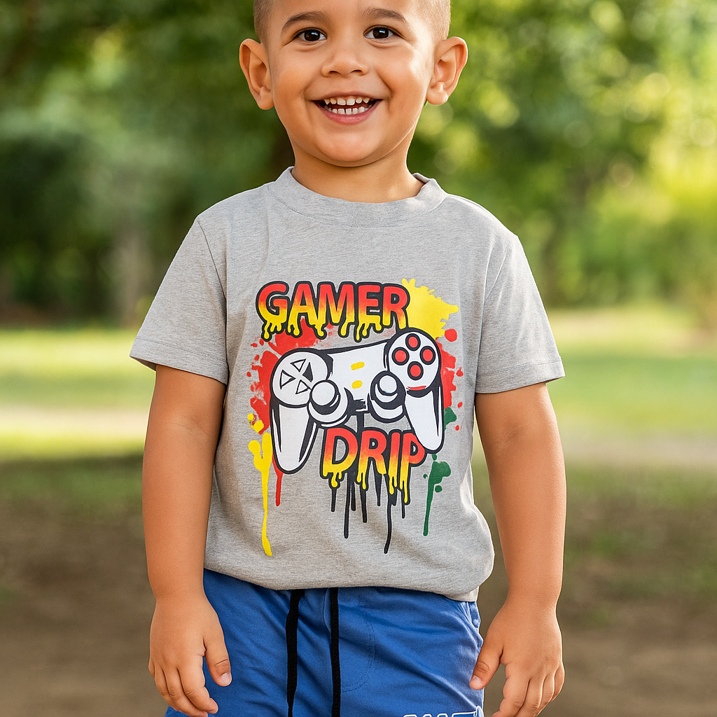 Gamer Drip Pixel Power T-Shirt