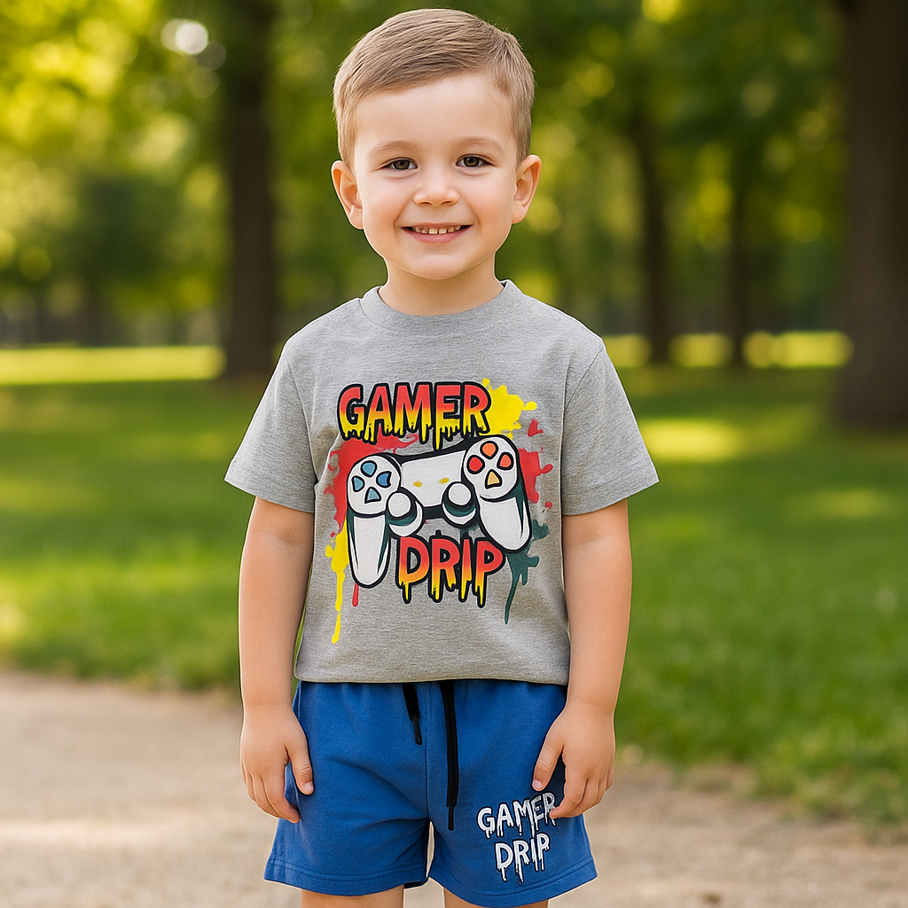 Gamer Drip Pixel Power T-Shirt