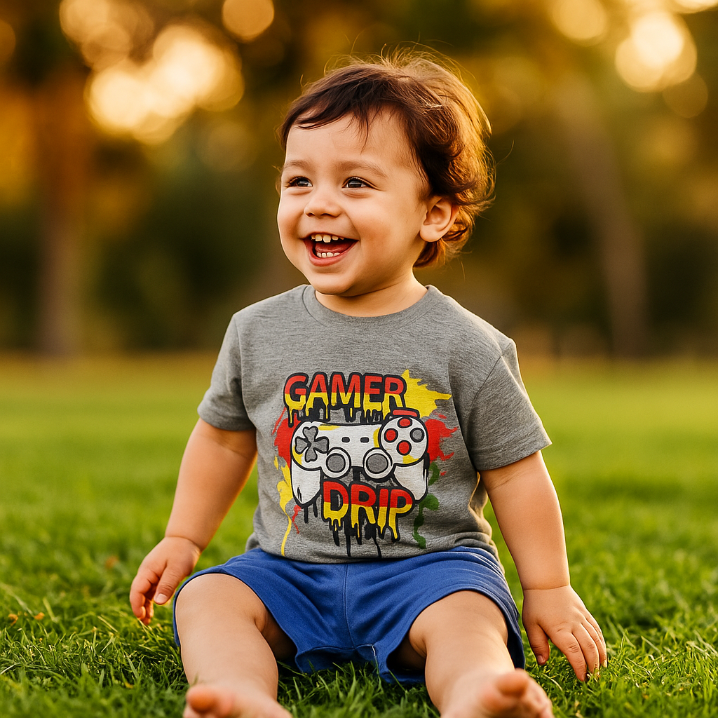 Gamer Drip Pixel Power T-Shirt